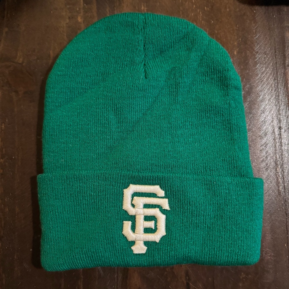 Green SF Giants Beanie with Embroidered Logo